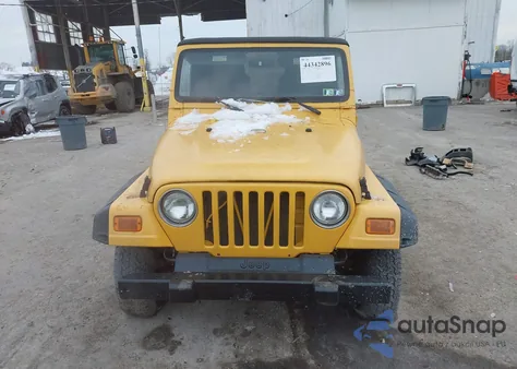 2000 Jeep Wrangler Sport из США, поврежденный, VIN 1J4FA49S0YP796524